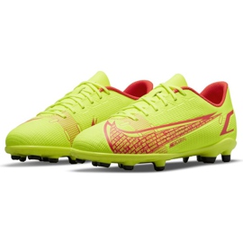 Zapatos de fútbol Nike Mercurial Vapor 14 Club FG / MG Jr CV0823-760 amarillo amarillos 3