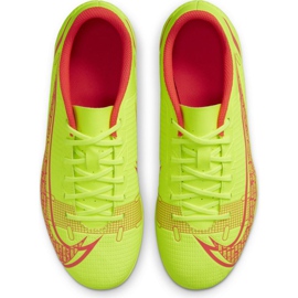 Zapatos de fútbol Nike Mercurial Vapor 14 Club FG / MG Jr CV0823-760 amarillo amarillos 4