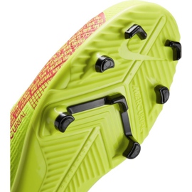 Zapatos de fútbol Nike Mercurial Vapor 14 Club FG / MG Jr CV0823-760 amarillo amarillos 6