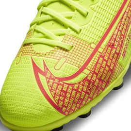 Zapatos de fútbol Nike Mercurial Vapor 14 Club FG / MG Jr CV0823-760 amarillo amarillos 8