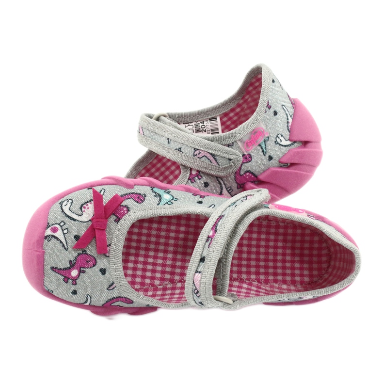 Calzado infantil befado 109P204 rosa plata gris 5