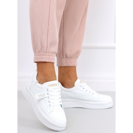 Zapatillas de mujer Bastu Beige blanco 3