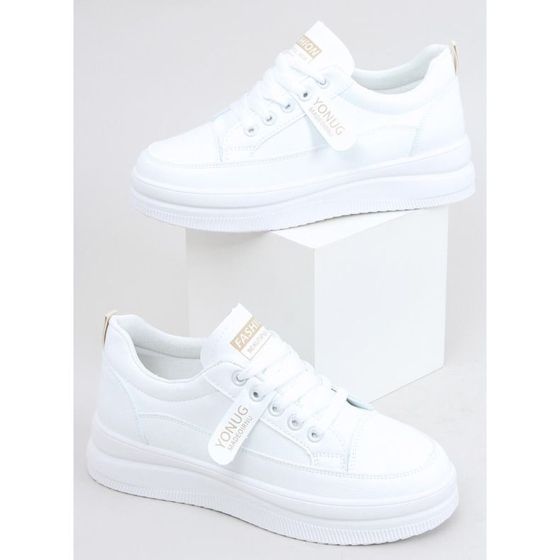 Zapatillas de mujer Bastu Beige blanco 1