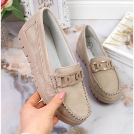 Mocasines en la plataforma Filippo W PAW314B beige 1
