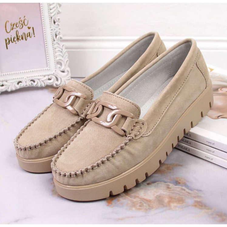 Mocasines en la plataforma Filippo W PAW314B beige 2