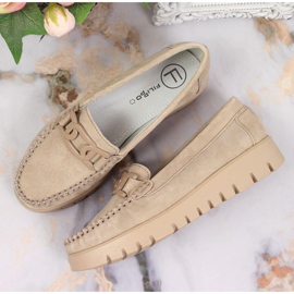Mocasines en la plataforma Filippo W PAW314B beige 3