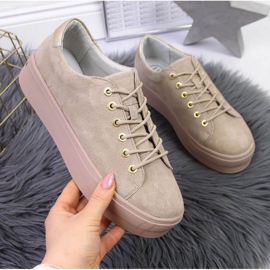 Zapatillas de deporte en la plataforma Filippo W PAW315 beige 1