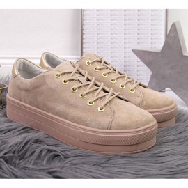 Zapatillas de deporte en la plataforma Filippo W PAW315 beige 2