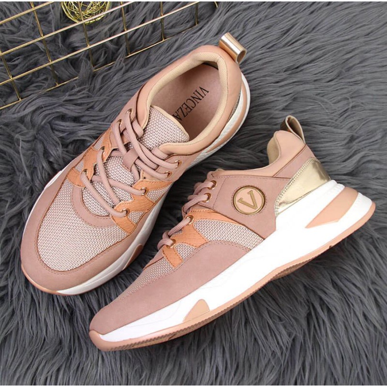 Zapatillas en la plataforma Vinceza W JAN79B rosa sucio rosado 2