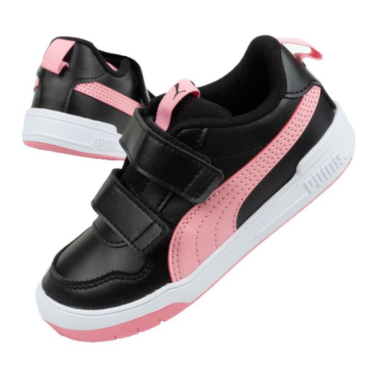 Puma Multiflex Jr 380741 05 negro rosado 1 Puma Multiflex Jr 380741 05 negro rosado 1