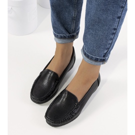 Mocasines negros con cuña de Wendy 2