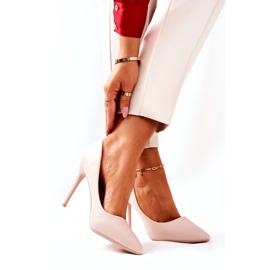 WS1 Stilettos de cuero en beige Spitz Hanne 3 WS1 Stilettos de cuero en beige Spitz Hanne 3