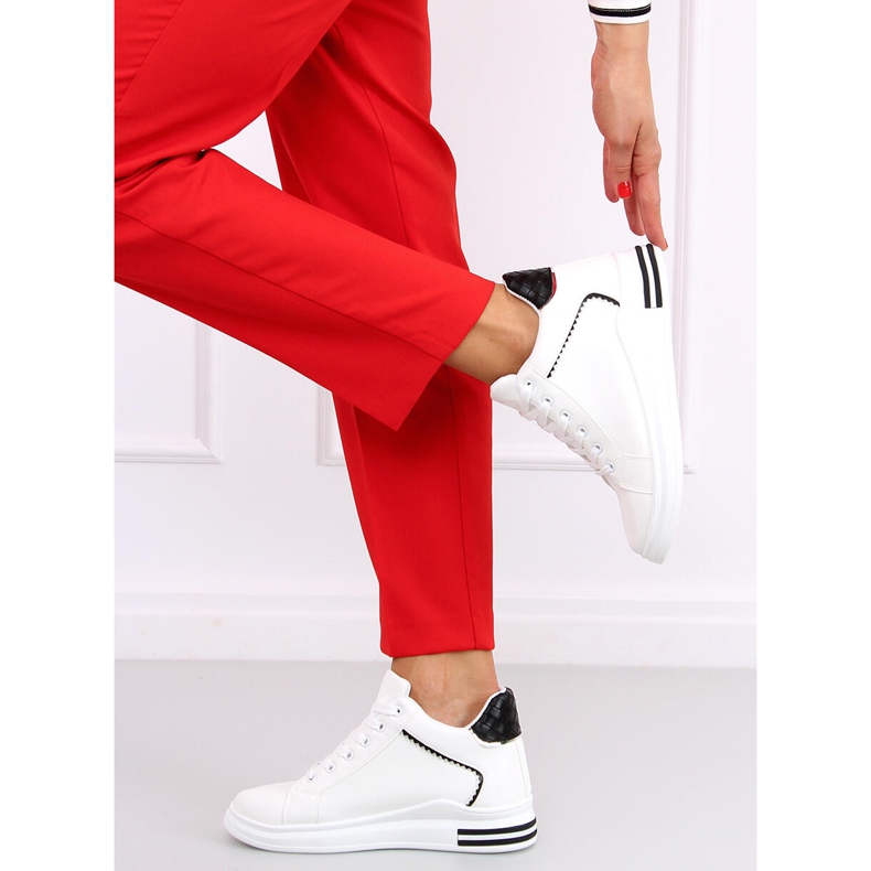 Zapatillas con cuña oculta Izumi BLANCO / NEGRO 2