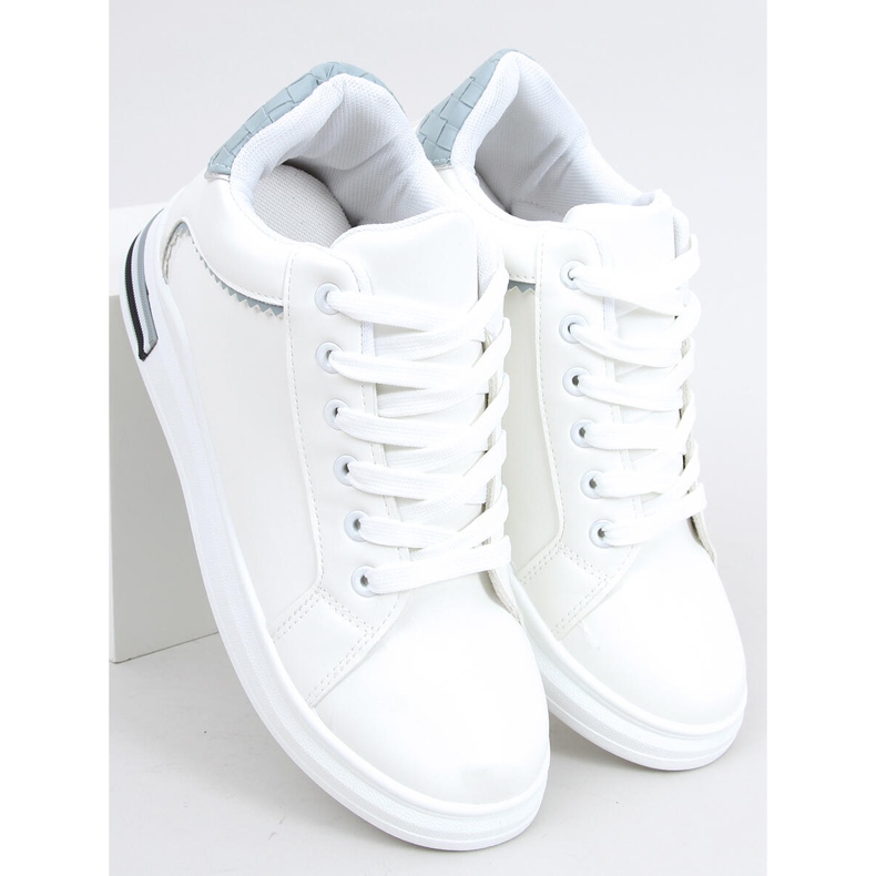 Zapatillas con cuña oculta Izumi BLANCO / AZUL 1 Zapatillas con cuña oculta Izumi BLANCO / AZUL 1