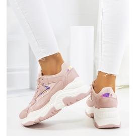 Deportivas Badillo rosa brillante 1