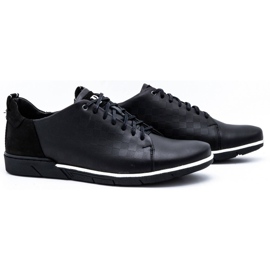 Polbut Zapatos casual hombre piel 2114 negro 2