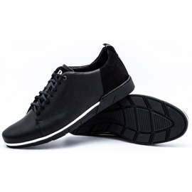 Polbut Zapatos casual hombre piel 2114 negro 3