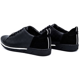 Polbut Zapatos casual hombre piel 2114 negro 6