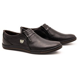 Polbut Zapatos de cuero para hombre 362 performance kabir. negro 2