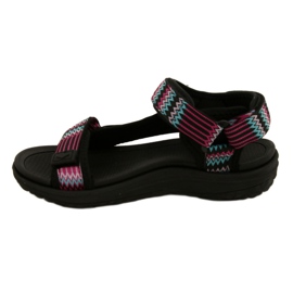 Sandalias deportivas con inserto de espuma Lee Cooper LCW-22-34-0948L negro rosado verde 2