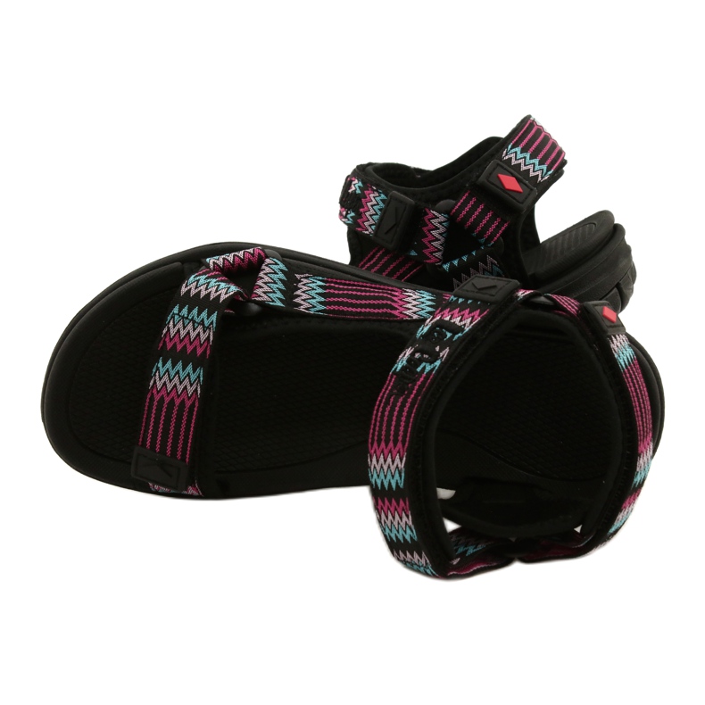 Sandalias deportivas con inserto de espuma Lee Cooper LCW-22-34-0948L negro rosa verde 5