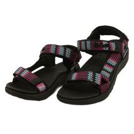 Sandalias deportivas con inserto de espuma Lee Cooper LCW-22-34-0948L negro rosa verde 3