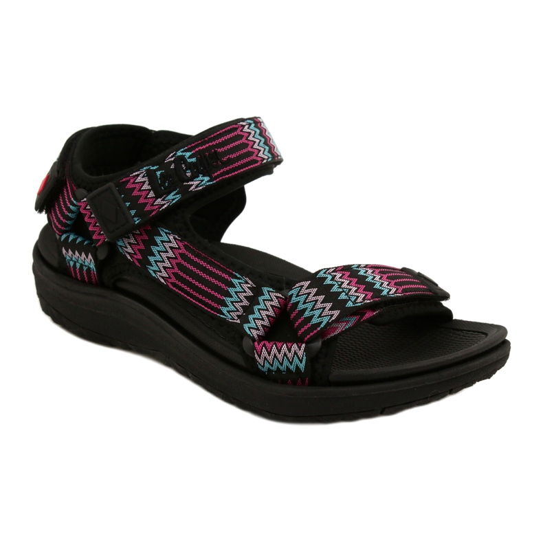 Sandalias deportivas con inserto de espuma Lee Cooper LCW-22-34-0948L negro rosa verde 1