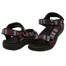 Sandalias deportivas con inserto de espuma Lee Cooper LCW-22-34-0948L negro rosado verde 4