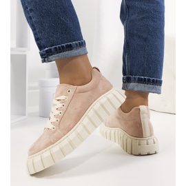 Zapatillas rosas en la plataforma Mirabel 1