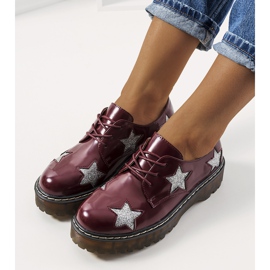 Zapatos granates con estrellas Starl rojo multicolor 2