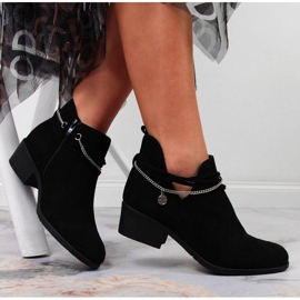 Negro Botas con cadena Filippo W PAW318A negro 6