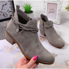 Botas grises con cadena Filippo W PAW318B 1