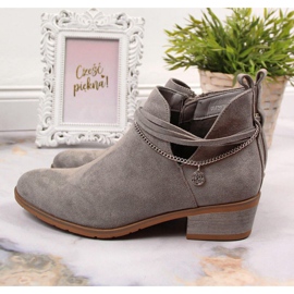 Botas grises con cadena Filippo W PAW318B 4