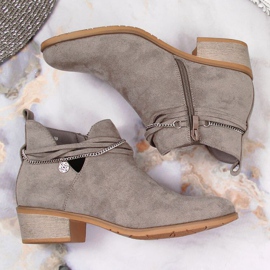 Botas grises con cadena Filippo W PAW318B 5