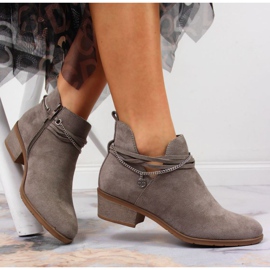 Botas grises con cadena Filippo W PAW318B 6
