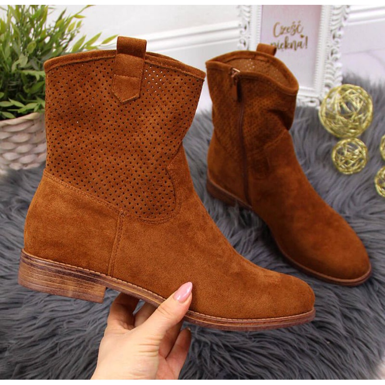 Botas caladas S. Barski W OLI140A camel marrón 1