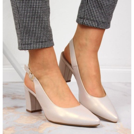 Bombas en el puesto Sergio Leone W SK363 beige perla 3