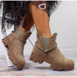 Sandalias en el puesto de Sergio Leone W SK364A oro dorado 10