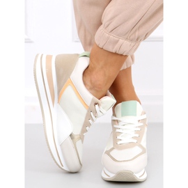 Deportivas sobre cuña oculta Bahar Beige multicolor 3
