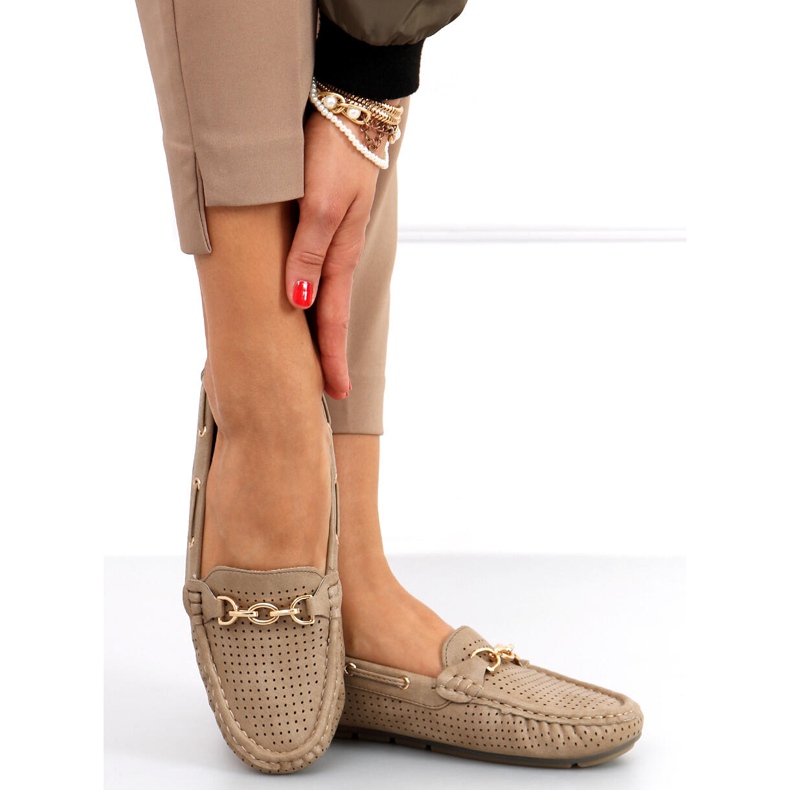 Mocasines mujer Nisa Caqui beige 1