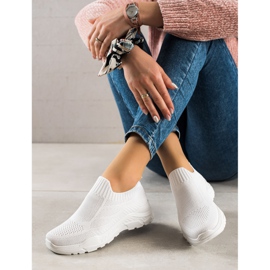 Bestelle Zapatillas sin cordones textiles blanco 3