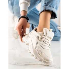 TRENDI Zapatillas de moda beige 3