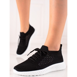 TRENDI Calzado deportivo cómodo negro 3