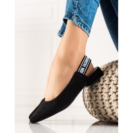Goodin Zapatos de tacón con tacón descubierto negro 1