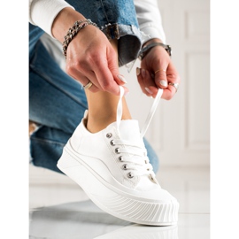 Seastar Zapatillas blancas en la plataforma blanco 1