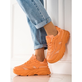 Seastar Zapatillas de deporte de moda con malla naranja 1