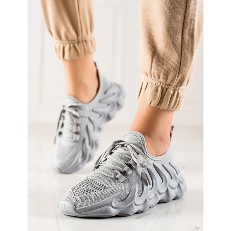 TRENDI Zapatillas Moda Grises 1