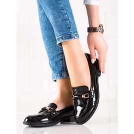 Small Swan Zapatos lacados negros 1