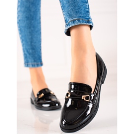 Small Swan Zapatos lacados negros 2