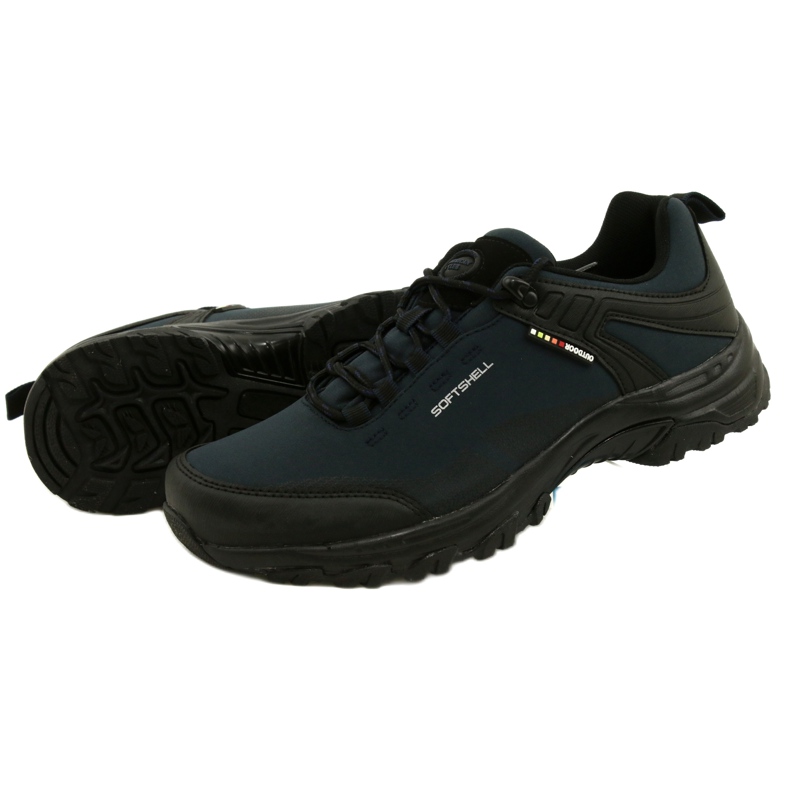 American Club Zapatos de trekking americano impermeable softshell WT83/22 azul marino 5